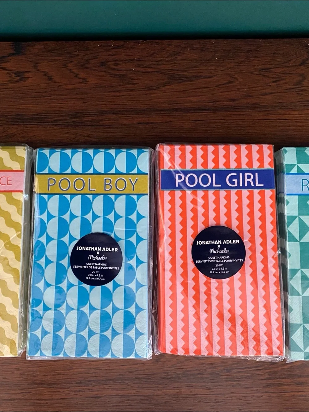 Jonathan Adler Napkin Set Limited Release